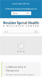 Mobile Screenshot of boulderchiropractichealth.com