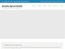 Tablet Screenshot of boulderchiropractichealth.com